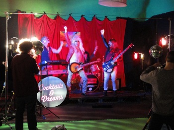 Dollface as a 80's rock band